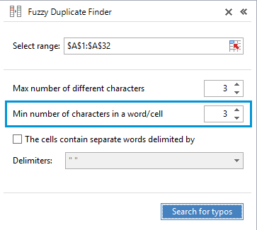 fuzzy search excel